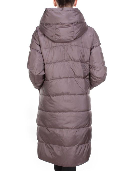 2118 GRAY/PURPLE Пальто зимнее женское MELISACITI (200 гр. холлофайбера) - Fashion фото 5
