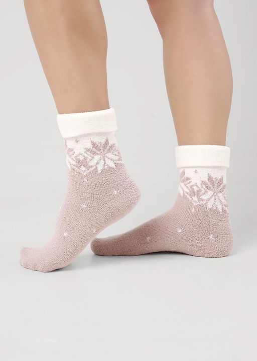 (CLE) Д970Т носки жен. НГ травка (ЧЗ)