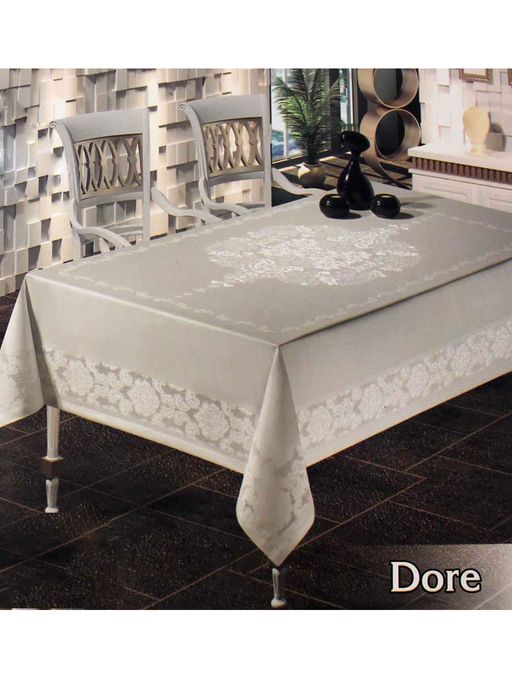 Скатерть EFOR DORE 160*300 прямоугольная пудровый PUDRA  фото 2