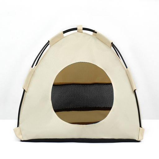 Домик для животных Шалаш, 40 х 40 х 37 см, бежевый - Пижон фото 2