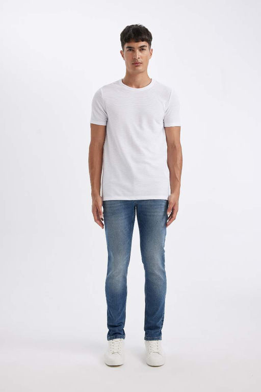 Pedro Slim Fit Джинсовые брюки узкого кроя с нормальной талией и узкими штанинами - Defacto фото 2
