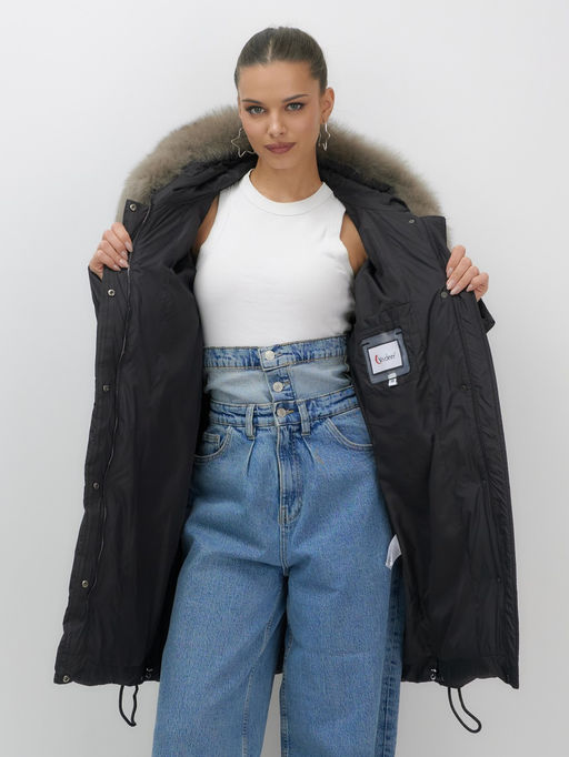 Пальто зимнее утепленное с мехом и капюшоном ,куртка Бренд: Visdeer фото 3