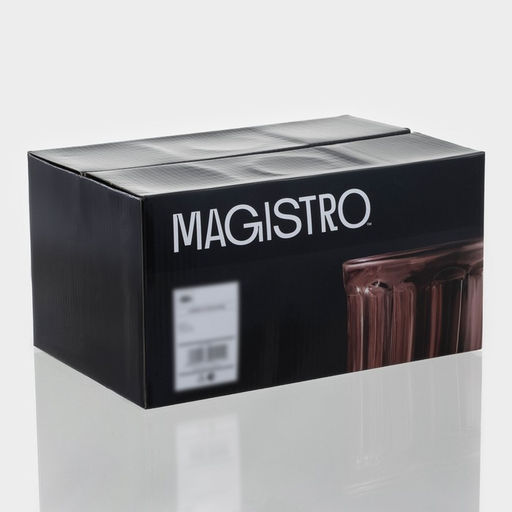 Стаканы Magistro «Ла-Манш», 350 мл, 8×12.5 см, набор 6 шт., стекло, розовые