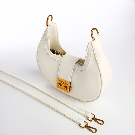 Сумка женская TEXTURA, маленький размер, цвет молочный  фото 7