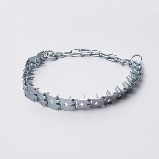 Ошейник строгий пластинчатый, цинк, 60 х 2,7 см - Пижон фото 2