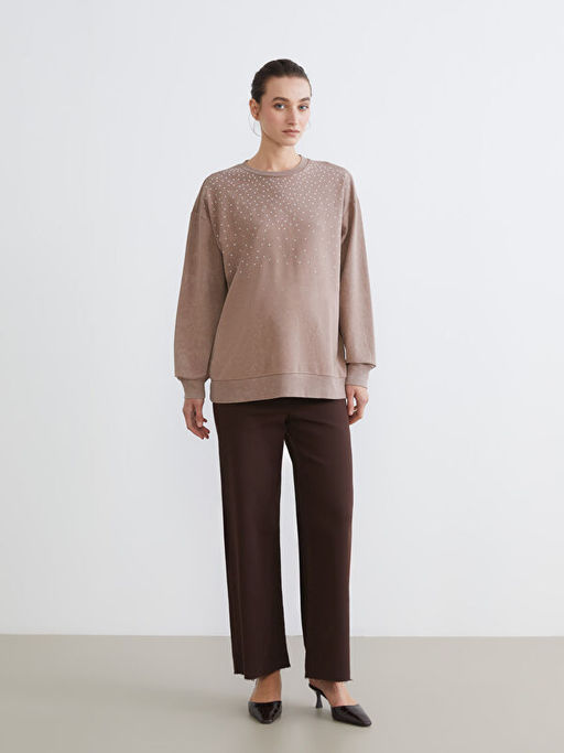 Kar?n Panelli Wideleg Hamile Jean Pantolon