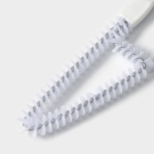 Щётка для чистки посуды и решёток-гриль Raccoon, треугольник, 246.51.5 см, белая  фото 4