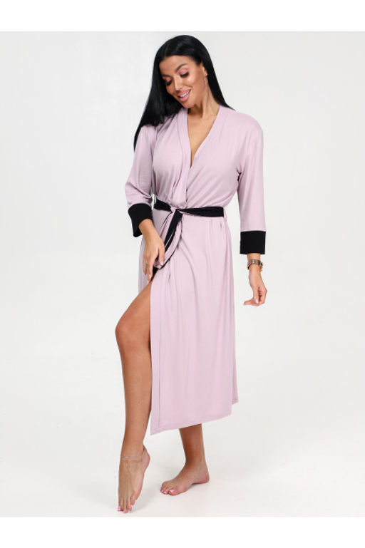 Халат запашной из вискозы арт.Х-32.02 сухая роза - Хороший трикотаж фото 10