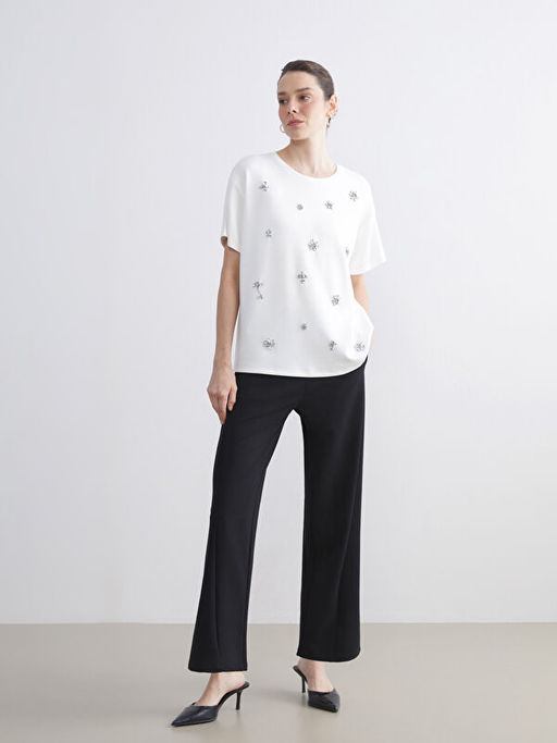 Beli Lastikli Geni? Pa?a Kad?n Pantolon