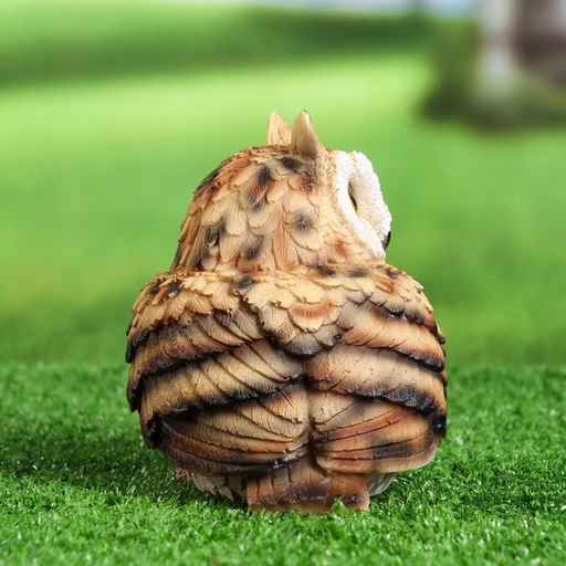 Садовая фигура из полистоуна «Филин», 14×13×11 см