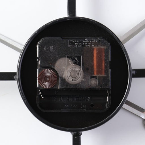 Часы настенные интерьерные «Номера», серия: Лофт, дерево, металл, бесшумные, плавный ход, d=50 см, от батарейки 1хАА