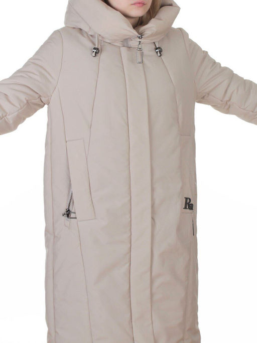 M-9098 BEIGE Пальто зимнее женское (верблюжья шерсть, 120 гр. холлофайбер)