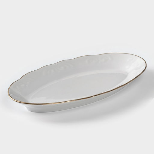 Сервиз столовый Добрушский завод «Бельё», 48 предметов, фарфор, белый