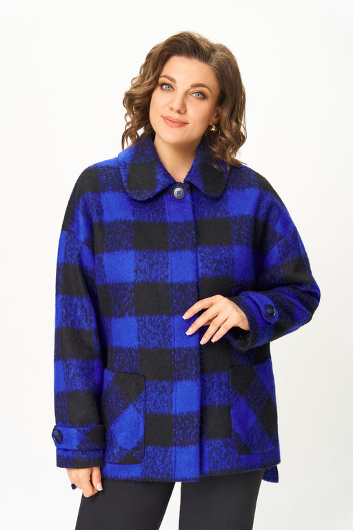 Жакет ДаЛи 3583Л василек с черный