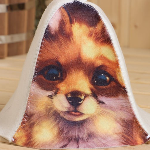 Шапка для бани Лисичка принт - Добропаровъ фото 2