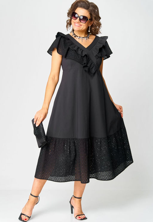 Платье EVA GRANT 7225В черный