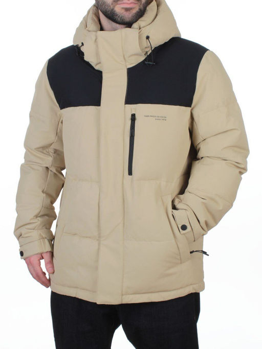 6966 BEIGE Куртка мужская зимняя (200 гр. холлофайбер)