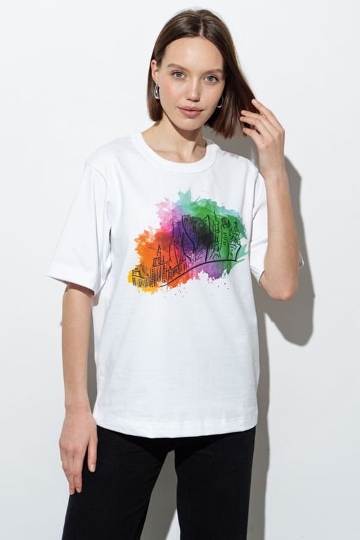 ФУТБОЛКА ЖЕНСКАЯ арт. 1900W-20282.1F-921.1231 - Almando melado фото 7