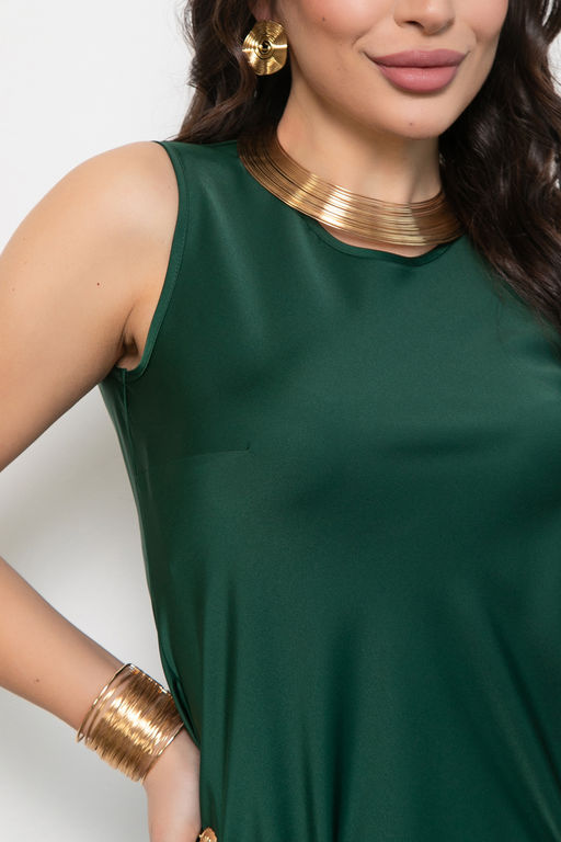 Платье Покорять мир (изумрудный) - Эльза фото 2