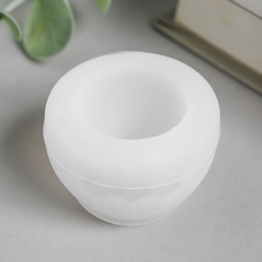 Молд силикононовый «Подсвечник круглый» 4,5 х 4,5 х 2,5 см