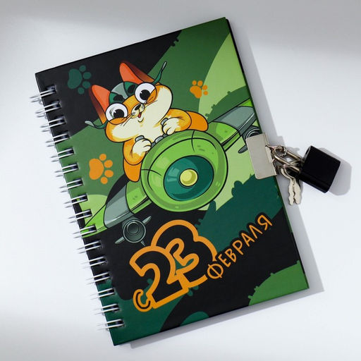 Подарочный набор 23 февраля, блокнот А6, 50 л и ручка шариковая с невидимыми чернилами - Artfox фото 3