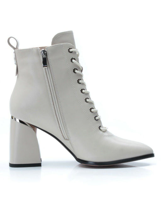 PCS125-2 BEIGE Ботинки демисезонные женские (натуральная кожа, байка) - Фабричный китай фото 10