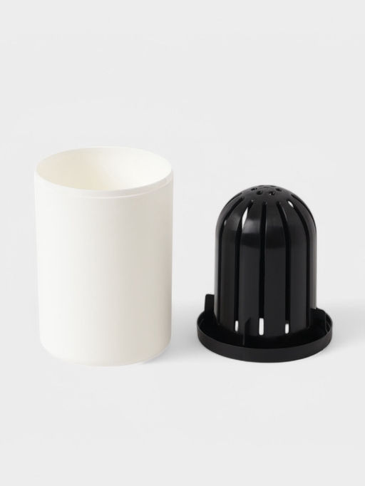 Ёршик для туалета с подставкой, гибкий, белый