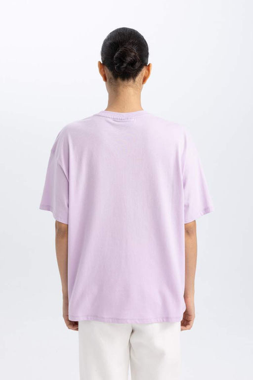 DeFactoFit Футболка Oversize с круглым вырезом и короткими рукавами NBA Wordmark  фото 6