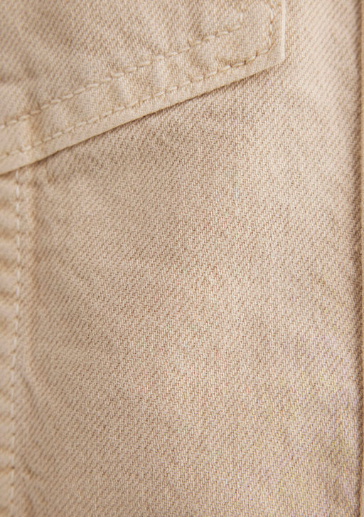Tanya Gold Premium Tasl? Krem Jean Ceket - Mavi фото 7