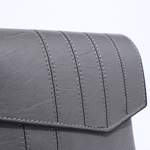 Сумка-клатч на магните, длинный ремень, цвет серый - Simaland фото 4