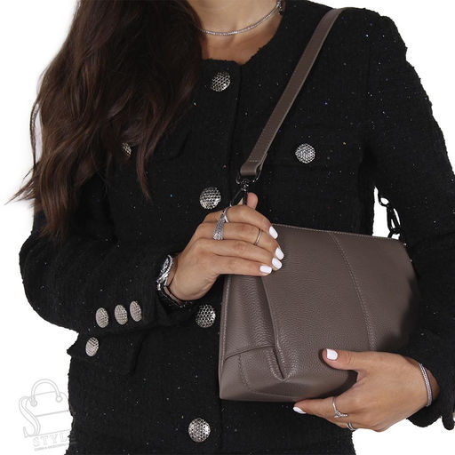 Сумка женская кожаная 8273VG gray Vitelli Grassi  фото 2