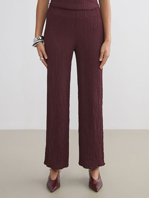 Beli Lastikli Dokulu Kad?n Pantolon