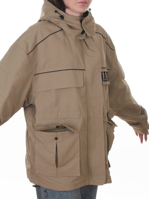 3101 DK. BEIGE Куртка демисезонная женская (100 гр. холлофайбер) - Fashion фото 2