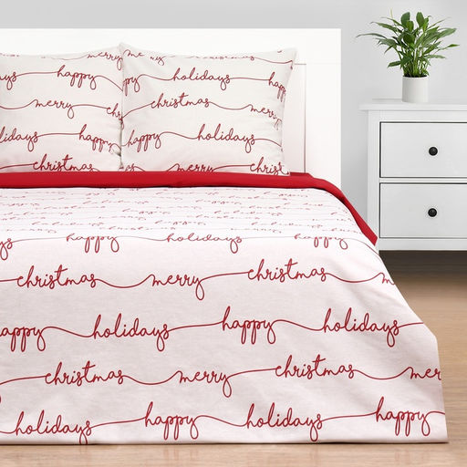 Постельное бельё Этель 1.5 сп Christmas letter 143х215 см, 150х214 см, 70х70 см - 2 шт, бязь  фото 13