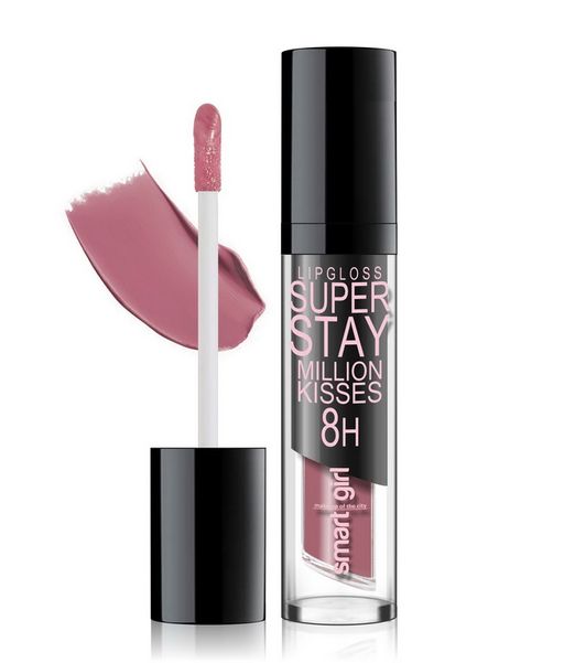 Belor Design БД Smart girl Супер стойкий блеск для губ "Million kisses " № 212/ розово-лиловый