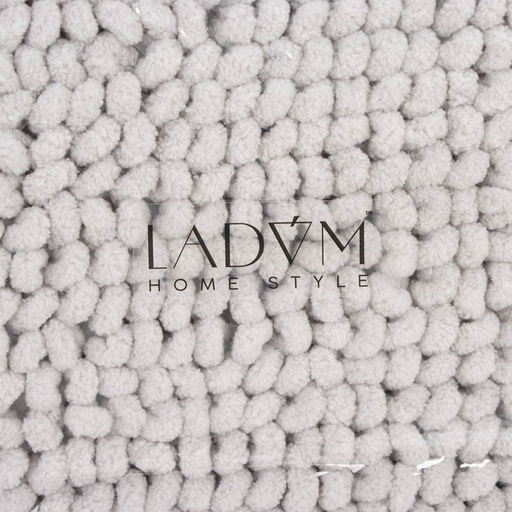 Коврик для дома LaDоm, букли, плотность 1100 г, 5080 см, серый