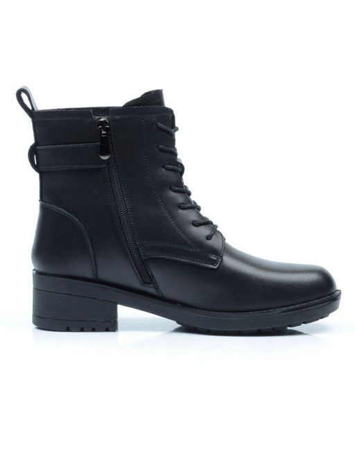01-5559-1 BLACK Ботинки демисезонные (натуральная кожа, байка) - Фабричный китай фото 10
