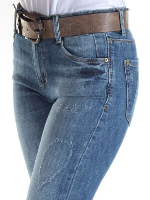D357 BLUE Джинсы зауженные женские DIOVES