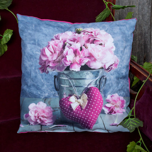 Подушка декоративная с фотопечатью 40х40 см, габардин, Мрамор - Традиция фото 4