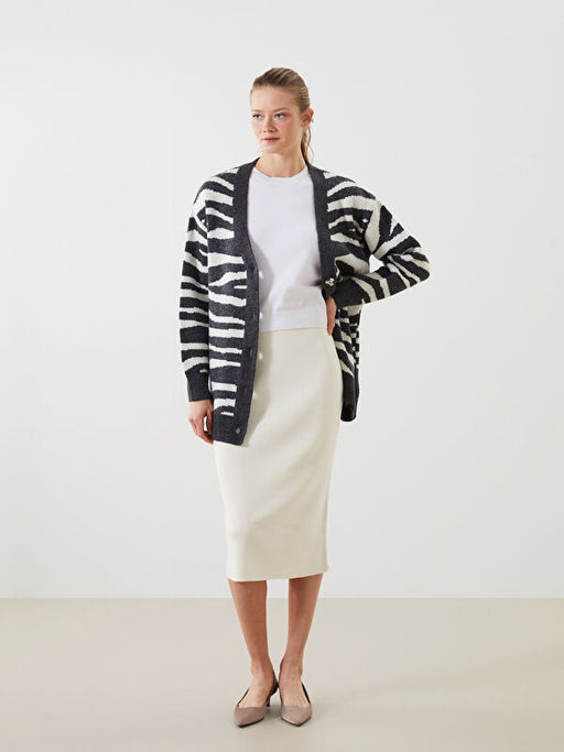 Beli Lastikli Kad?n Triko Etek