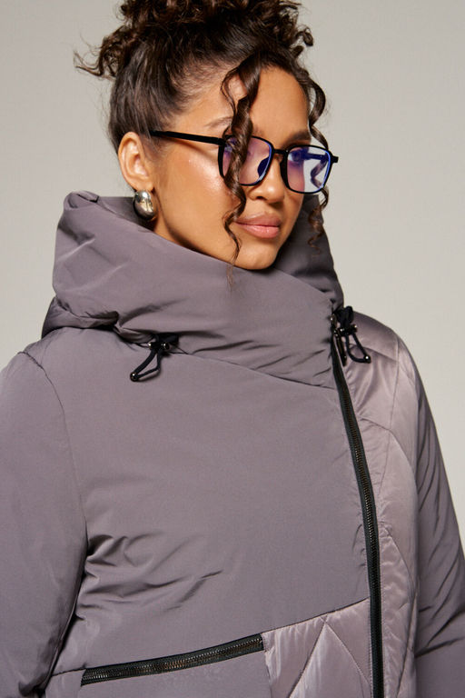 Пальто Beautiful Free 8023 дымчато-лиловый