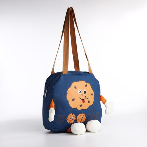 Сумка молодёжная на молнии, цвет синий - Simaland фото 3