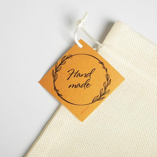 Цена за 5 шт. Мешок подарочный Ручная работа, 20 30 см +/- 1.5 см - Дарите счастье фото 3