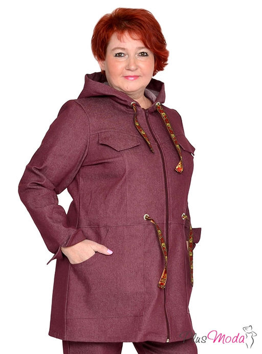 Парка Модель №1485 размеры 44-84 - Plusmoda фото 5