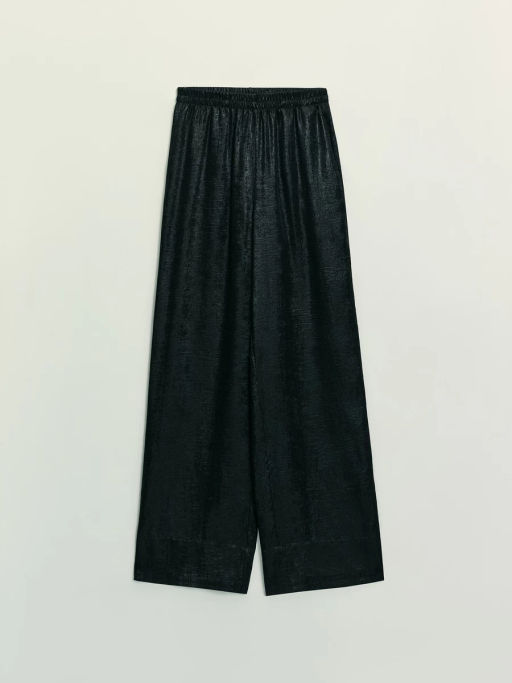 Прямые брюки из блестящей ткани / Zarina