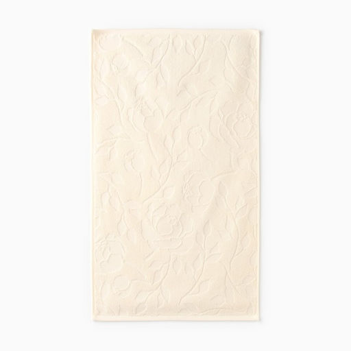 Полотенце махровое жаккардовое LoveLife Flowers 70х130 см, цвет молочный, 100% хл, 500 г/м²