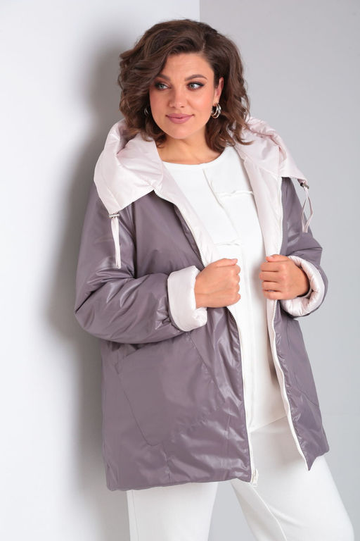 Куртка Diamant 1914-Р беж-какао фото 166