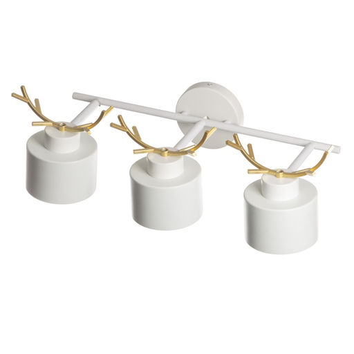 Бра «Сохата», 3хЕ27, 40 Вт, 60×15×22 см, белый с золотом