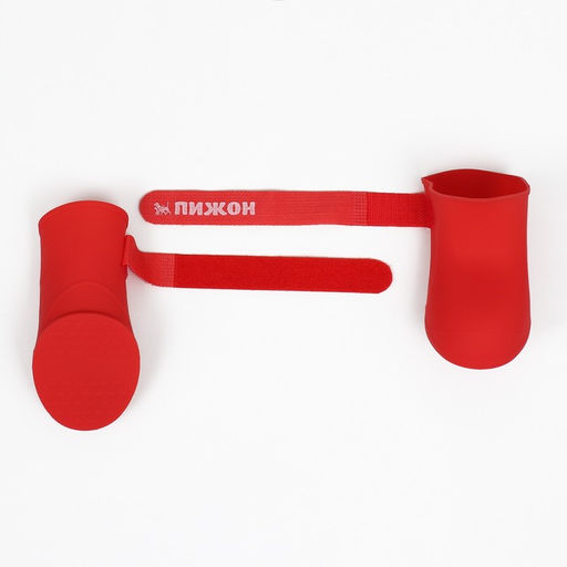 Сапоги резиновые Пижон, набор 4 шт, р-р XL, красные  фото 4