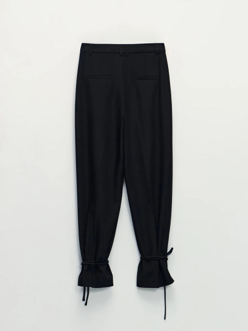 Прямые брюки с завязками по низу / Zarina  фото 2